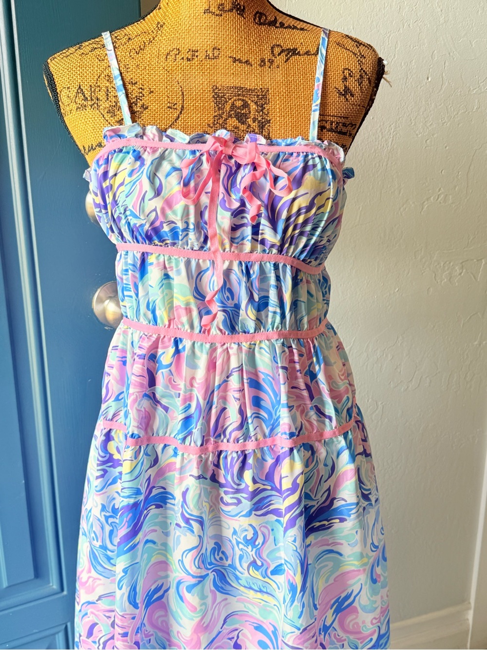 Simply Southern Pastel Swirl Sundress - Pink, Blue, Purple